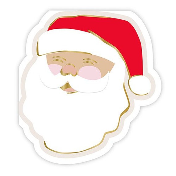 Jolly Santa Lunch Napkins | Christmas Party Decor | Santa Napkins | Holly Jolly Holiday Decor | Pack of 16 Large Paper Napkins Il_570xn