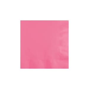 Candy Pink Dessert Napkins 50ct | Girls Birthday Party | Pink Party Decorations | Valentine&#39;s Day | Pink Baby Shower | Pink Paper Napkins