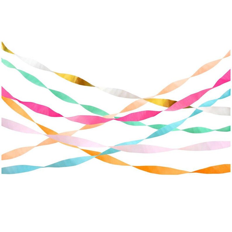 Pastel Crepe Paper Streamer Rolls 5ct Baby Shower Decor Etsy