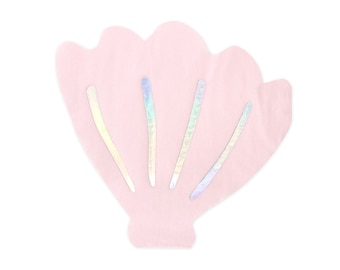 Pink Seashell Dessert Napkins 20ct – Mermaid Party Decor