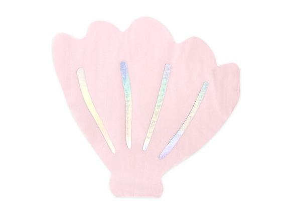 Pink Seashell Beverage Napkins | Under the Sea Birthday | Narwhal Baby Shower | Mermaid First Birthday | Pack of 20 Small Paper Napkins Il_570xn