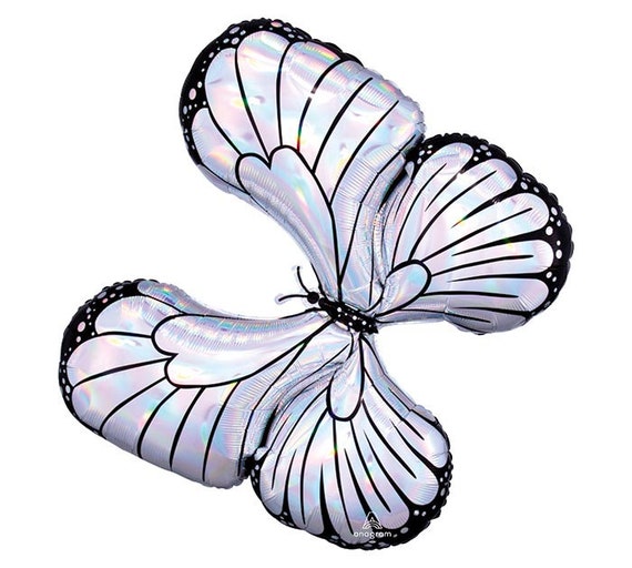 30" Iridescent Butterfly Balloon | Garden Party Decor | Fairy Decorations | Girl's Birthday Party | Spring Fling | Baby Shower Balloon Il_570xn