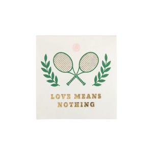 Tennis Sayings Napkin Set 16ct | Tennis Party Napkins | Tennis Birthday Party Decor | Tennis Party Decorations