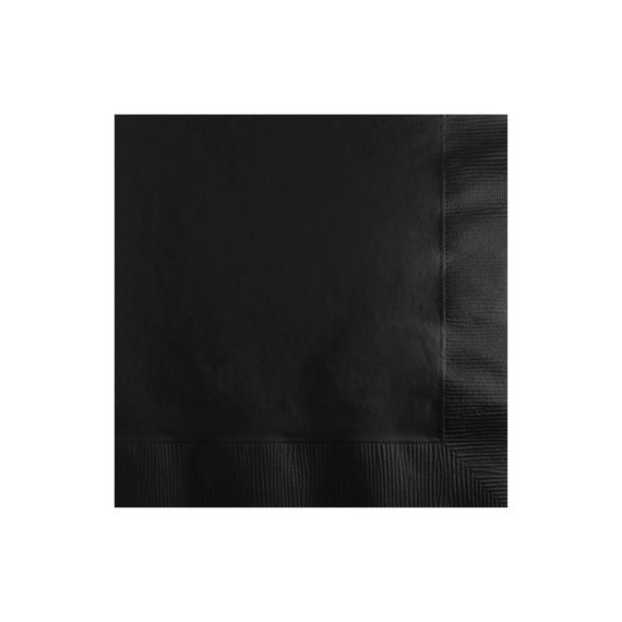 Black Lunch Napkins 20ct | 1st Birthday | Graduation Party | New Year's Eve | Black Party Decor | Halloween Party | Over The Hill Party Il_570xn
