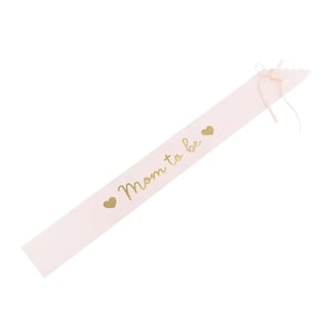 Pink Mom-to-Be Sash | Mommy To Be Sash | Girl Baby Shower Sash | Maternity Sash | Pregnancy Sash | Belly Sash | Pink Baby Shower Accessories