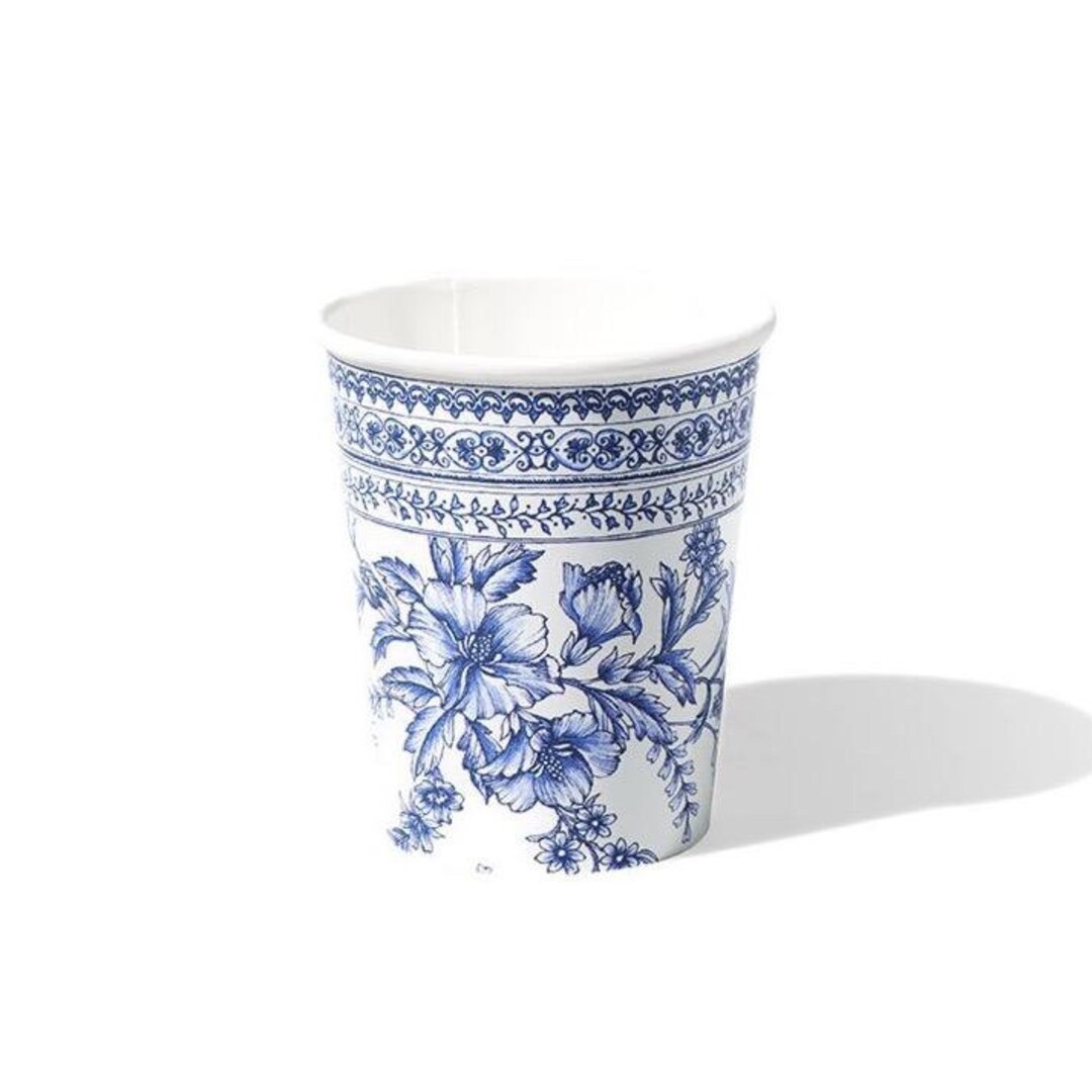 French Toile Paper Cups 10ct Toile De Jouy Decor Bridal Shower Vintage ...