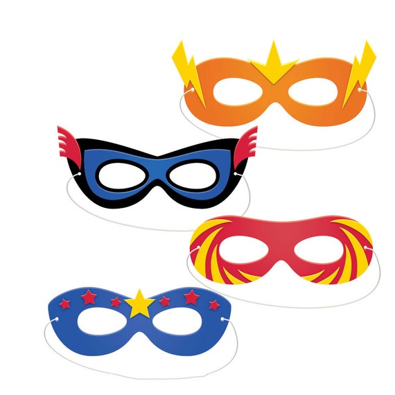 Buy Superhero Foam Masks 4ct Superhero Birthday Party Favors Online India -