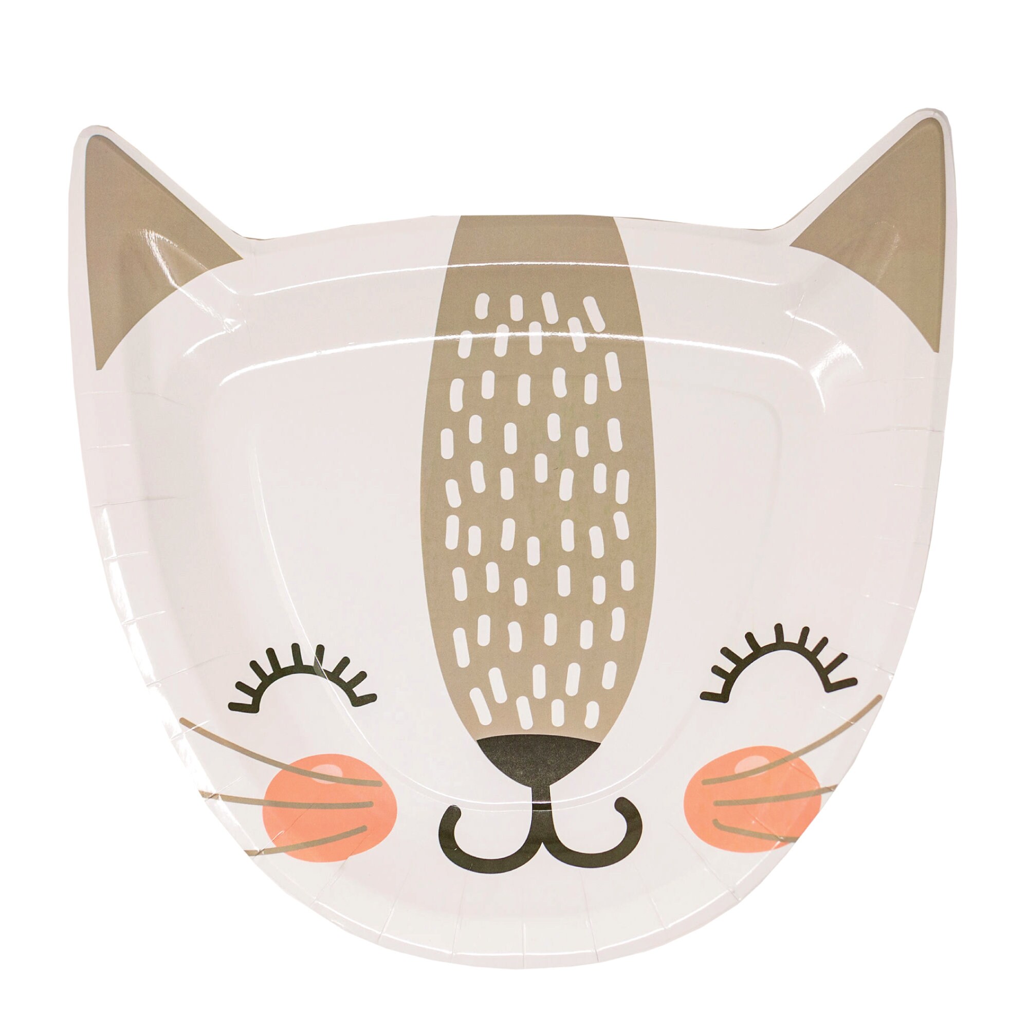 Adorable Cat Lunch Plates 8ct Kitty Cat Birthday Party Etsy 日本