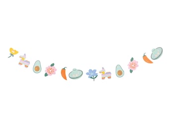 Fiesta Icon Banner 5ft – Cinco de Mayo Party or Fiesta Birthday Decoration