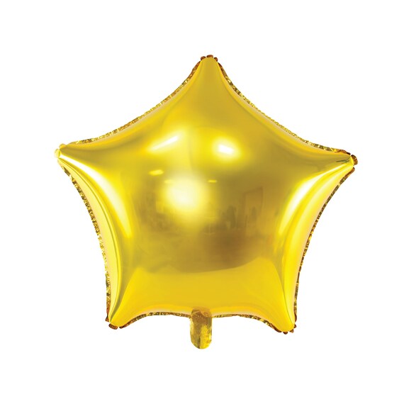 Metallic Gold Star Foil Balloon 19in | New Year's Eve Party Gold Christmas Decor | Outer Space Birthday Party | Twinkle Twinkle Baby Shower Il_570xn