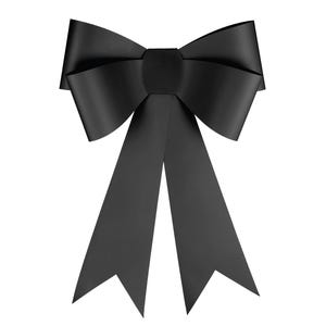 DIY Decorative Black Bow | Bow Party Decor | Tying Up Her Thirties Bow Birthday | Bow Baby Shower | Bow Bridal Shower | Bow Wall Decor