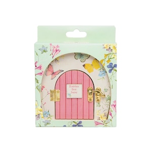 Wooden Mini Fairy Door 1ct | Fairy Princess Party Decor | Fairy Baby Shower | Fairy Garden Tea Party Centerpiece | Butterfly Birthday Favor