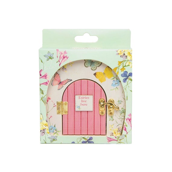 Wooden Mini Fairy Door 1ct | Fairy Princess Party Decor | Fairy Baby Shower | Fairy Garden Tea Party Centerpiece | Butterfly Birthday Favor Il_570xn