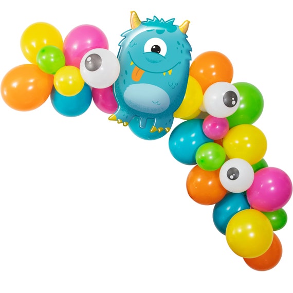 Monsters Balloon Garland Kit 5ft | Monster Mash Birthday Party | Monster Party Decor | Little Monster Party | Halloween Monster Mash Il_570xn