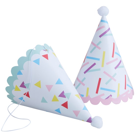 Sprinkles Party Hats | Ice Cream Party Hats | Donut Party Hats | Unicorn Birthday Party | 6 Hats Il_570xn