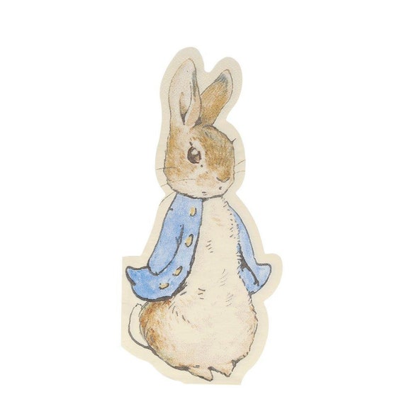 Peter Rabbit Beverage Napkins | Easter Party Decor | Garden Party | Bunny Baby Shower | Boy First Birthday | 20 Meri Meri Paper Napkins Il_570xn