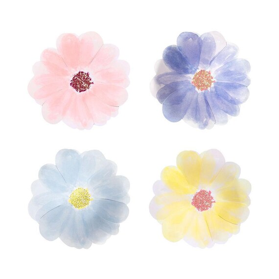 Flower Garden Small Plates | Garden Party Plates | Fairy Garden Party | Spring Baby Shower | Mother's Day Decor | Pack of 8 Meri Meri Plates Il_570xn
