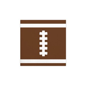 Football Dessert Napkins 20ct | First Year Down Football Birthday | Tailgate Baby Shower | Super Bowl Party | College Game Day