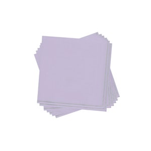 Servilletas de postre con rayas plateadas y lavanda (20 unidades) / Servilletas moradas / Fiesta morada / Cumpleaños morado / Cumpleaños con mariposas / Baby shower morado