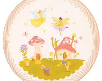 Fairy Garden Dinner Plates 8ct – Fairy Birthday Party Plates