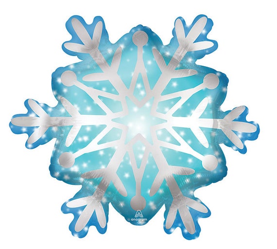 27" Giant Snowflake Balloon | Winter Wonderland Decorations | Frozen Party | Christmas Party Decor | Kids Winter Party | White Christmas Il_570xn