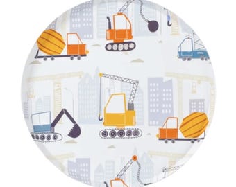 Construction Party Dessert Plates 8ct – Dump Truck Birthday