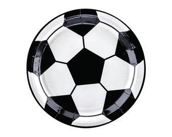Soccer Party Dessert Plates (6ct) – Sports Birthday Tableware for Game or Team Party