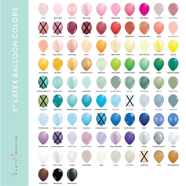 5" Small Latex Balloons Pack of 12 - Choose Your Color | Balloon Centerpiece | Balloon Bouquet | Balloon Garland | Custom Balloon Color Pack