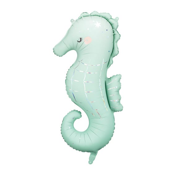 Seahorse Foil Balloon 38.5in – Under the Sea Party Decor