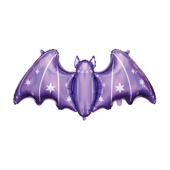 Purple Bat Balloon 47in | Kids Halloween Party | Halloween Birthday Party | Spooky Cute Halloween Decor | Halloween Balloon | Little Batty Il_570xn
