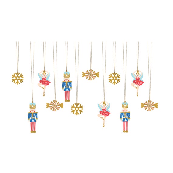 Nutcracker Gift Tags 12ct Nutcracker Ballet Birthday Favor Tags