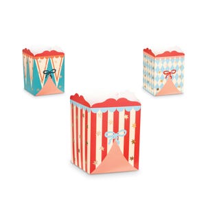 Circus Treat Boxes (6ct) – Vintage Carnival Party Favor Boxes for Kids Birthday