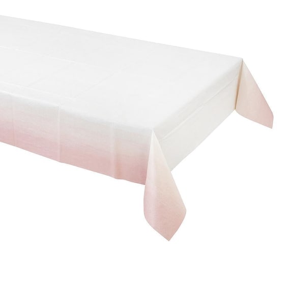 Pastel Pink Paper Table Cover | Unicorn Party Decor | Girls Birthday Party | Princess Party | Girl Baby Shower | Disposable Tablecloth Il_570xn