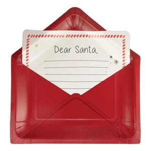 Platos para el almuerzo con la carta a Papá Noel, 8 unidades, platos navideños, fiesta de Navidad con amigos, Oh, qué divertido cumpleaños de Navidad, decoración para fiesta con el querido Papá Noel
