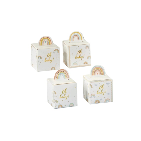 Boho Rainbow Baby Shower Favor Boxes 24ct Bohemian Baby Shower Favor