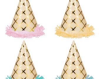 Ice Cream Cone Party Hats 8ct | Ice Cream Birthday Party | Sprinkle Party Decor | Here's The Scoop | Ice Cream Social | Two Sweet Birthday