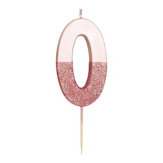 Candeline Di Compleanno A Farfalla Glitterate Rosa: Numero Singolo 7,5 Cm Per Torta Decorazioni Feste E Anniversari