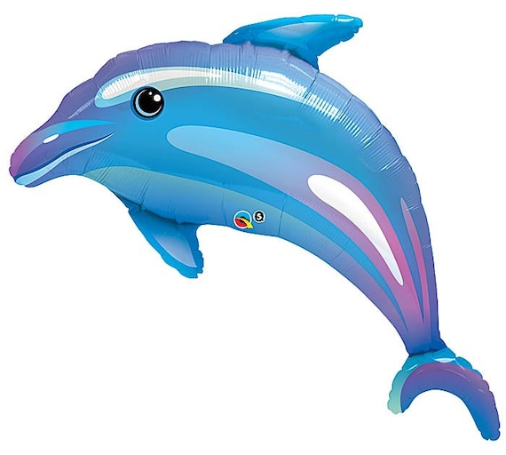 Super Shape Dolphin Helium Foil Balloon Premium Quality By Anagram Birthday KidsParty Decoration Gift Idea