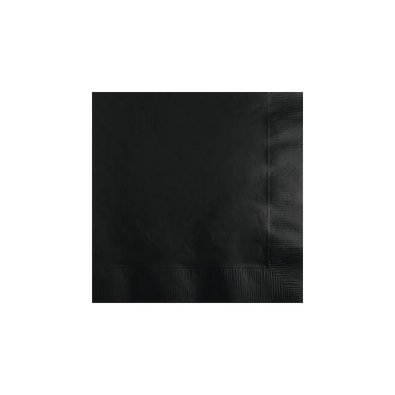 Black Dessert Napkins 20ct | 1st Birthday | Graduation Party | New Year's Eve | Black Party Decor | Halloween Party | Over The Hill Party Il_570xn