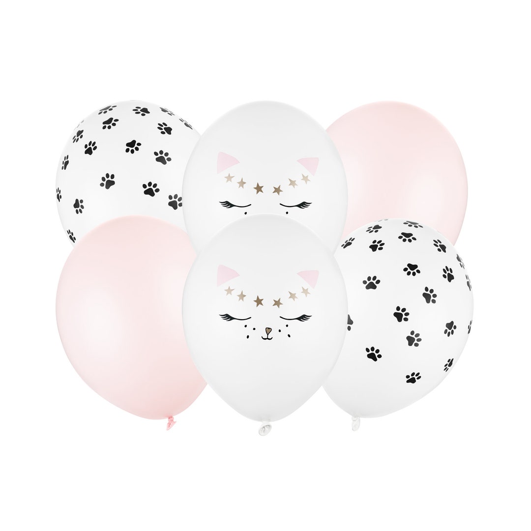 Kitty Cat Balloon Bouquet Kitten Balloons Kitty Cat Birthday Party Pink