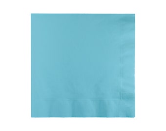 Pastel Light Blue Paper Lunch Napkins 20ct | Boys First Birthday | Bridal Shower | Baby Shower Decor | Gender Reveal | Light Blue Party Deco