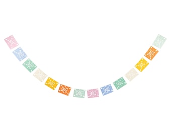 Fiesta Papel Picado Banner 10ft – Colorful Mexican Party Garland for Cinco de Mayo Decor