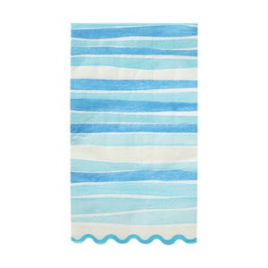 Toallas de papel para invitados con acuarela de estilo costero, 16 unidades / Decoración para fiestas costeras / Servilletas azules Last Toast Bachelorette Something / Servilleta azul Bachelorette