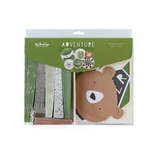 Happy Camper Paper Fans 10pc | Little Explorer | Adventure Awaits Baby Shower | One Happy Camper Birthday | Wilderness Baby Shower