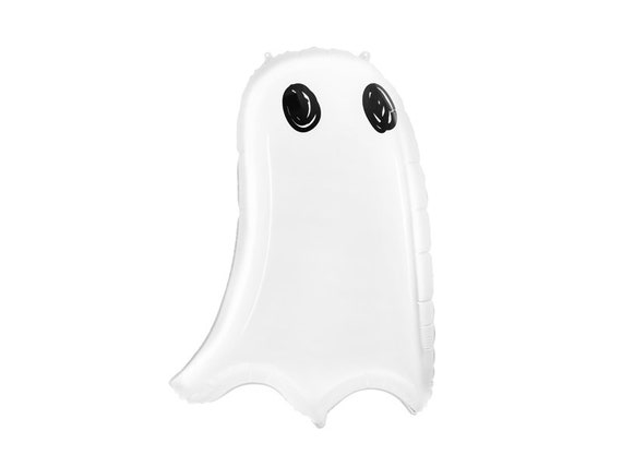 White Halloween Ghost Balloon | Kids Halloween Party Decorations | Pink Halloween Birthday Party | 27" Large Halloween Foil Balloon Il_570xn