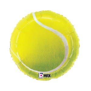 Tennis Ball Foil Balloon 18in | Tennis Birthday Party | Tennis Party Decorations | Girl Birthday Party | Game, Set, Match Party