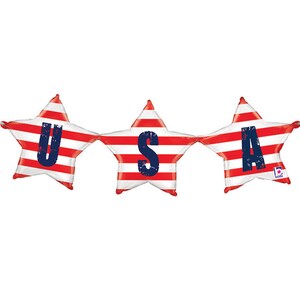 17 Patriotic USA Balloon Red, White, and Blue Decor 4th of July Party Memorial Day Decorations American Flag Balloon USA Balloon image 8