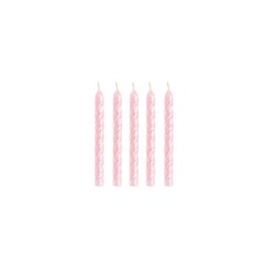 Iridescent Spiral Birthday Candles 24ct | Girl&#39;s Birthday Cake Decor | Princess Birthday Cupcake Toppers | Mermaid Candles | Wax Candles