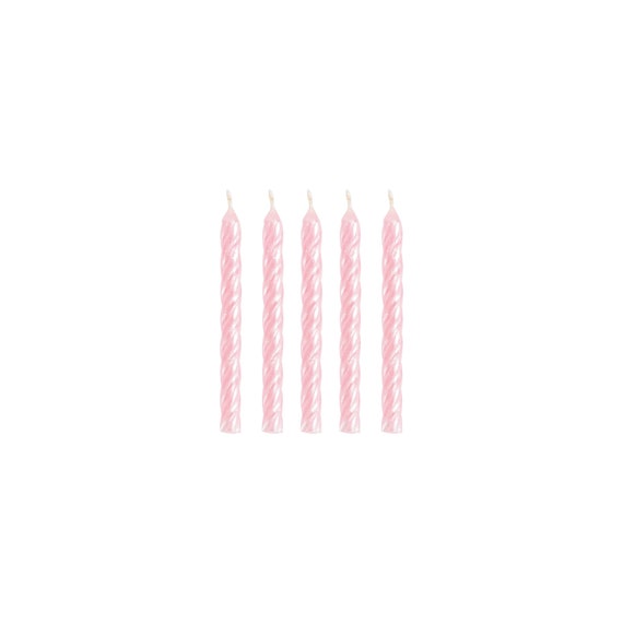 Iridescent Spiral Birthday Candles 24ct | Girl's Birthday Cake Decor | Princess Birthday Cupcake Toppers | Mermaid Candles | Wax Candles Il_570xn
