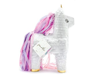 Mini Unicorn Piñata Table Centerpiece – Kids Birthday Decor